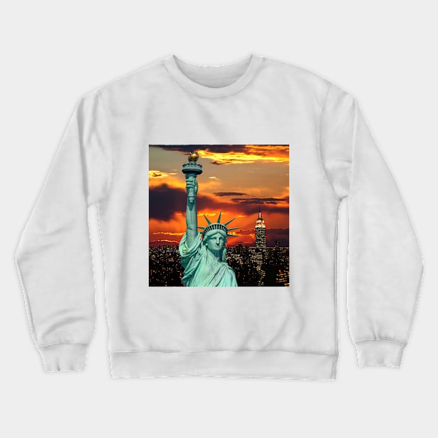 New York City Panoramic Crewneck Sweatshirt by NatalieHambling